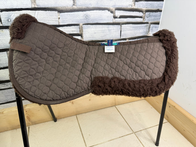 S/H Nuumed Wool Rolled Edge Half Pad - Brown - Large