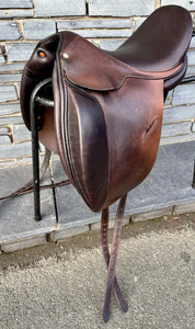 17” Wide Butet Monoflap Close Contact Dressage Saddle