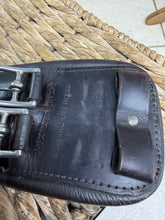 Load image into Gallery viewer, S/H 28” Fairfax Brown Leather Mono/Short Jumping Stud Girth