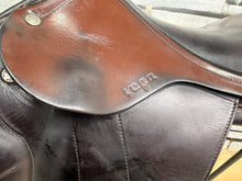 Load image into Gallery viewer, 17” MW Amerigo Vega Monoflap Jump Saddle - Brown