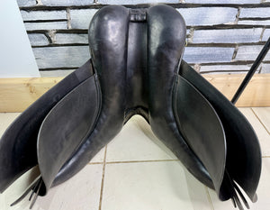 16 1/2” MW/Wide Jeffries Falcon English Event GP Saddle - Black