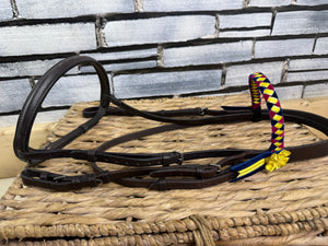 S/H English Show Hack/ROR Bridle - Brown  - Full