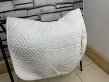 Load image into Gallery viewer, S/H Nuumed Half Wool Lined GP Saddlecloth - White - L
