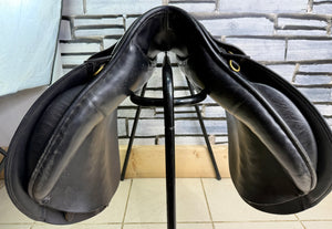 17” Medium Jeffries Falcon Event GP Saddle - Black