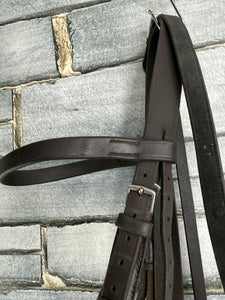 S/H English Complete Cheltenham Gag Hunting Bridle - Brown - Full