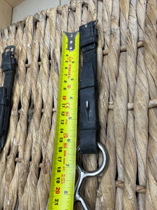 S/H 5 1/4” Jointed Vulcanite American Gag Bit with Cheeks