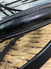 Load image into Gallery viewer, S/H Schockemohle Crystal Piping Dressage Bridle -Black- Cob