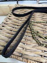 Load image into Gallery viewer, S/H English Heavy Brass Stallion Chain with Leather In Hand Lead