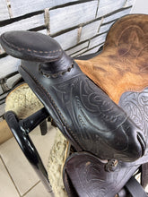 Load image into Gallery viewer, 15” Ornate Leather Western Saddle - Semi QH Bars - Brown
