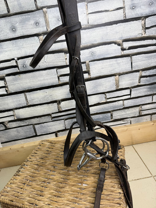 S/H Sabre Complete Cheltenham Gag Hunting Bridle - Brown - Full