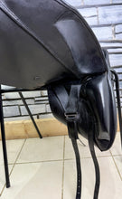 Load image into Gallery viewer, 16 1/2” XXW Ideal Suzannah Dressage Saddle -Black- Giant Blocks - Mega Wide!