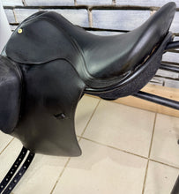 Load image into Gallery viewer, 17” Wide Holistic Saddlery Monoflap Dressage Saddle - Black