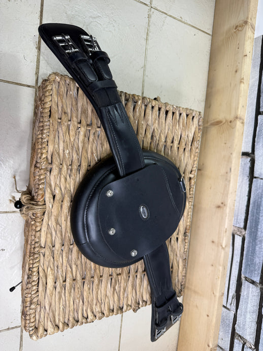 S/H 75cm/30” Prestige Doughnut RP Leather Girth - Black