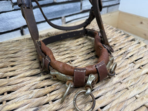 S/H English Leather Lunge Cavesson - Cob