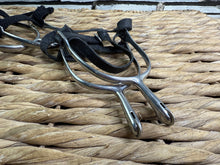 Load image into Gallery viewer, S/H 2 x Pairs Ladies Size Dressage Spurs &amp; Straps