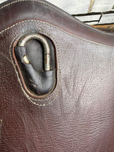 Load image into Gallery viewer, 46”/115cm Devoucoux Elasticated Leather Stud/Jumping Stud Girth-Brown - Soft Padding