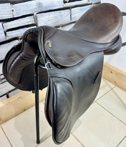 16 1/2” MW Minster English Saddlery GP Saddle - Brown