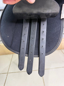 16 1/2” Wide Eclipse Suede & Synthetic GP Saddle - Black