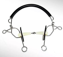 Load image into Gallery viewer, Happy Mouth Single Jointed Combination Hackamore/Tandem Bit
