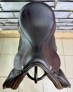17 1/2” MW Farrington Burford Event Saddle - Brown Buffalo