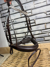 Load image into Gallery viewer, S/H Schockemohle Crystal Brow Bridle - Brown - Cob