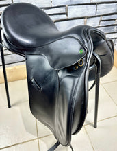 Load image into Gallery viewer, 17 1/2” Wide Ideal Jessica Dressage Saddle - Black