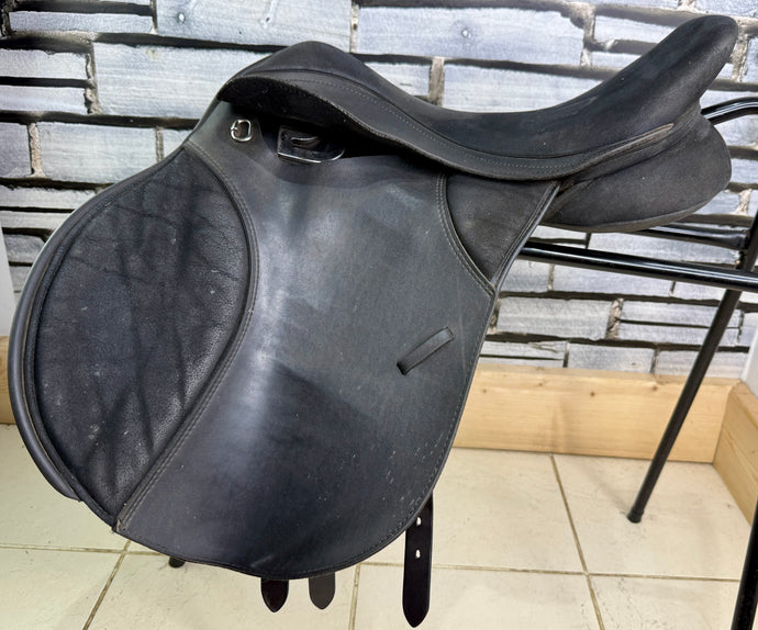 17” Wide-XW/Changeable Gullet Thorowgood Cob GP Saddle-Black