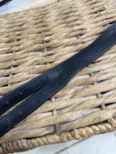 Load image into Gallery viewer, S/H 130cm/51” Ladies/Teens Hide Wrapped Stirrup Leathers - Black