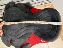 Load image into Gallery viewer, 15” Zain Tack Treeless Pony Saddle - Red/Black