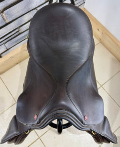 16 1/2” Wide Jeffries Falcon English Event GP Saddle - Brown