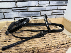 S/H English Cavesson Snaffle Bridle - Cob - Black