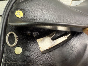 17” Wide Holistic Saddlery Monoflap Dressage Saddle - Black