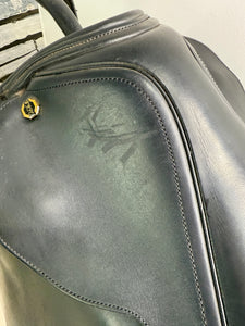 16” MW Excelle/Walsall Riding English Pony Jump Saddle - Black