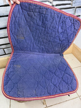 Load image into Gallery viewer, S/H Whitaker Velvet Jump Saddle Pad - Navy - Full