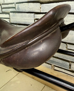 17” MW Kieffer N. Koof FL Jump Saddle - Brown