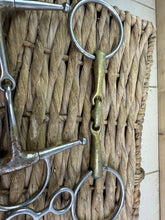 Load image into Gallery viewer, S/H Job Lot of Four X 5 1/2” Bits-Tom Thumb/Waterford/Snaffle
