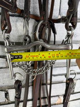 Load image into Gallery viewer, Jeffries? Complete Double Bridle - Brown - TB/Hack/RoR - Cob Size