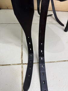17” MW Black Country Vinici Monoflap Jump Saddle - Brown