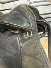 Load image into Gallery viewer, 16 1/2” Wide Eclipse Suede &amp; Synthetic GP Saddle - Black