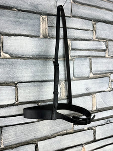S/H Black English Sabre Hunter 1 1/4” Noseband - Full
