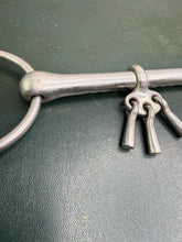 Load image into Gallery viewer, 5 1/2” Breaking Bit with Keys - Loose Ring - Stainless Steel - Reversible