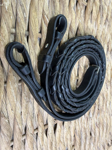S/H Penwood English Laced Show Reins - Black - Full