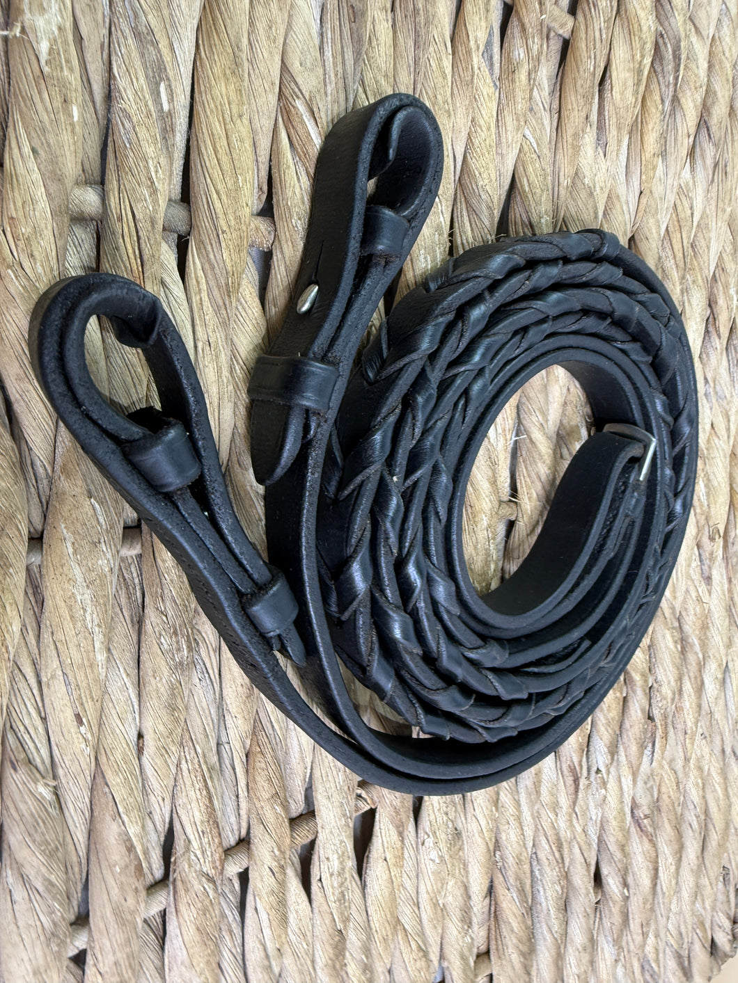 S/H Penwood English Laced Show Reins - Black - Full