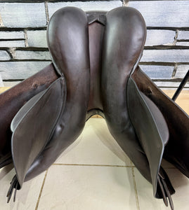 17 1/2” MW Farrington Burford Event Saddle - Brown Buffalo