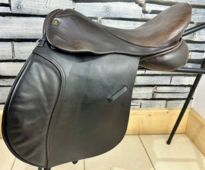 16 1/2” MW Minster English Saddlery GP Saddle - Brown