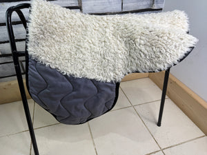 S/H Nuumed GP Half Wool Numnah - Grey/Black - L