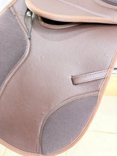 Load image into Gallery viewer, 14” Medium Changeable Gullet Small Pony GP Saddle -Brown Synthetic- Flocked