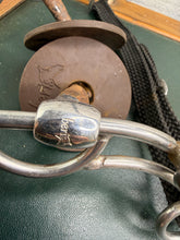 Load image into Gallery viewer, 5 1/2” Beris Tandem Black Sweet Iron Double Jointed Hackamore Combination Bit