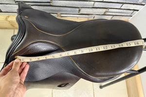 17” Wide Barnsby Pony Club GP Saddle - Brown