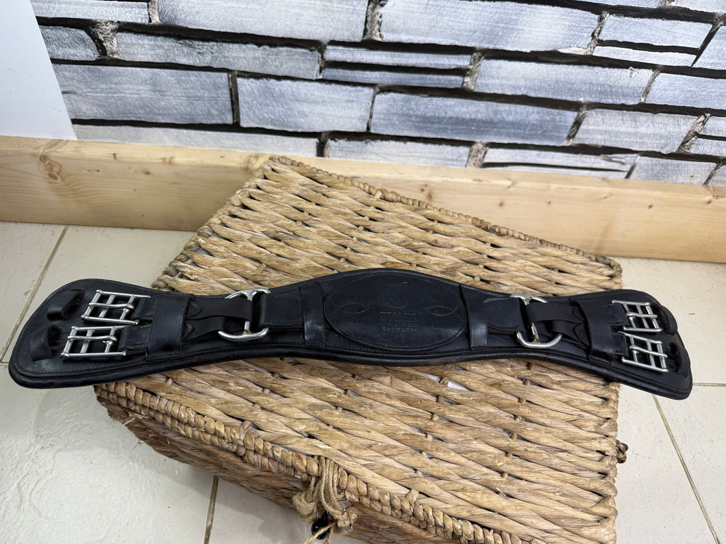 S/H 24” Frank Baines English Padded Leather Dressage Girth